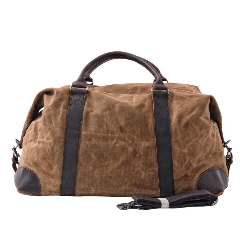 ボストンバッグ メンズ 旅行 週末 出張 大容量 ワックス加工 防水帆布 牛革使い 手提げ 欧米レトロ ヴィンテージ 通気性 耐久性 カーキ ブラック グレー ビジネス